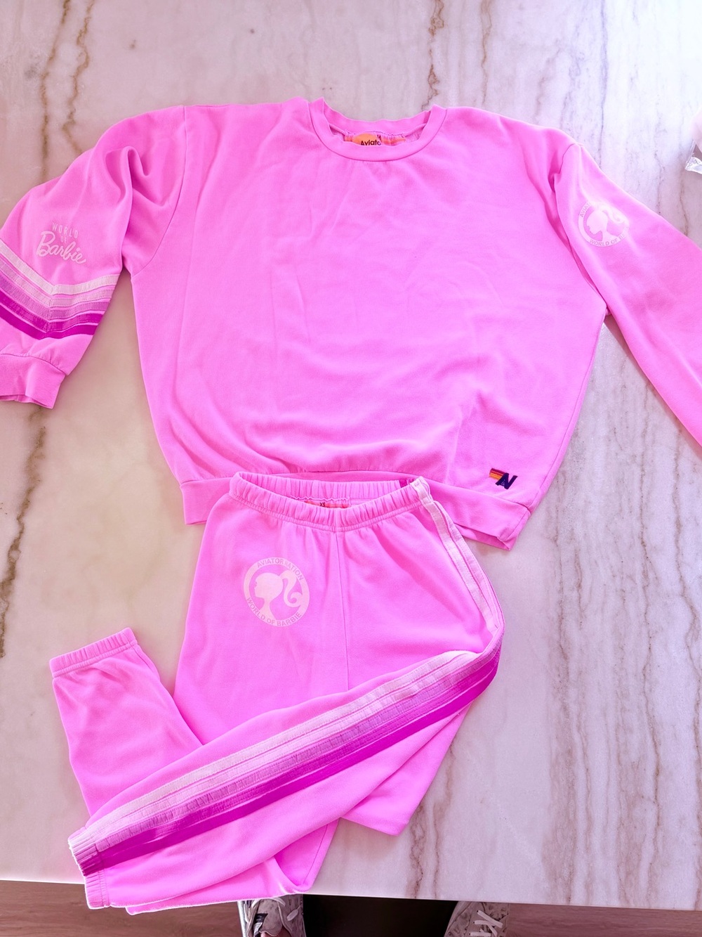 Aviator Nation x World of Barbie *Barbie Nation* Sweat Set